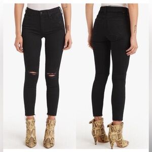 MOTHER LOOKER ANKLE FRAY JEANS